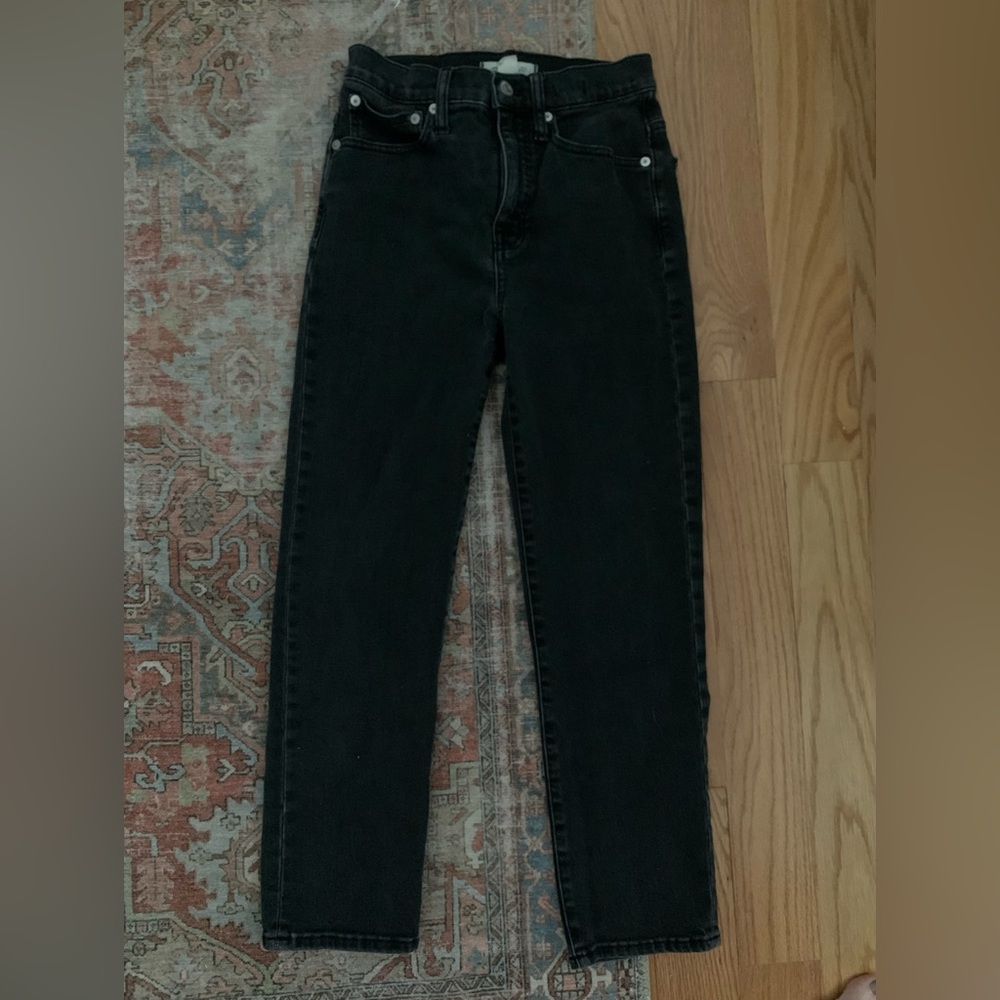 Madewell Classic Straight Jean in Washed Black